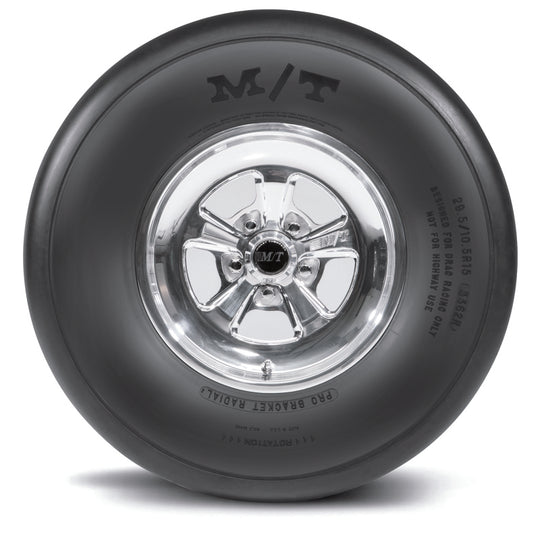 Mickey Thompson Pro Bracket Radial Tire 29.5/10.5R17 off-road UTV tire with aggressive tread pattern for rugged terrain.
