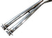 AWE Tuning X-Pipe for 2005-2007 C6 Chevrolet Corvette 6.0L engine, showing the polished stainless steel exhaust pipe with bends.