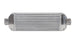 Vibrant air-to-air intercooler assembly with end tanks, measuring 18x6.5x3.25 inches, featuring inlet and outlet ports.