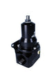 Aeromotive adjustable fuel pressure regulator with .500 valve, 30-120 PSI, dual AN-12 inlets, and AN-12 return port.