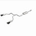 Magnaflow cat-back performance exhaust system for 2021 GMC Yukon V8 6.2L Street Series, showing polished metal pipes and muffler