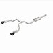 Magnaflow cat-back performance exhaust system for 2021 GMC Yukon V8 6.2L Street Series, showing polished metal pipes and muffler