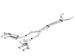 Borla 2017+ Chevy Camaro ZL1 6.2 ATAK catback exhaust with dual split rear exit, showing polished stainless steel pipes and tips.