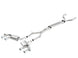Borla 2017+ Chevy Camaro ZL1 6.2 ATAK catback exhaust with dual split rear exit, showing polished stainless steel pipes and tips.