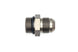 DeatschWerks 10AN ORB male to male fitting adapter with O-ring, shown in close-up detail for fuel or oil line connections.