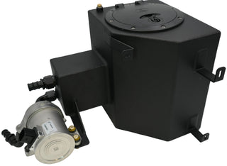 LMP 6th Gen ZL1 Ice Tank Kit installed in a vehicle, showcasing the trunk ice tank with hoses and fittings for cooling system.
