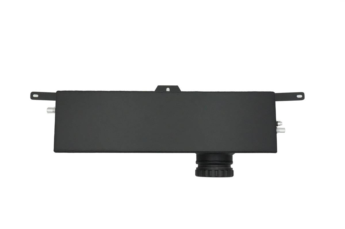 LMP Cadillac CT5-V Blackwing expansion tank shown in black with mounting brackets and connecting hoses.