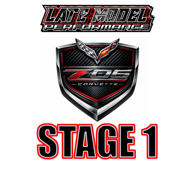LMP Corvette C7 Z06 Stage 1 Package showing upgraded engine components and performance enhancements on the car engine.