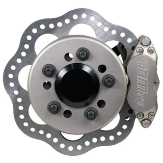2010-2015 Chevrolet Camaro 5th Gen medium duty front drag racing brake kit by TBM Brakes, featuring factory hub compatibility.
