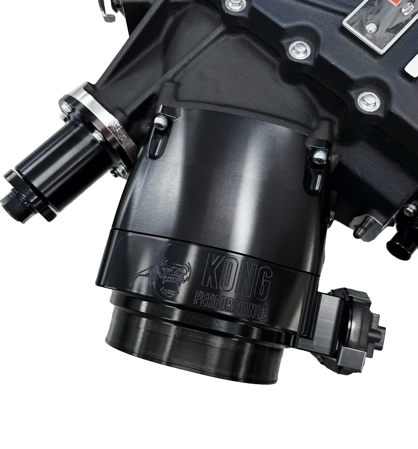 Kong Performance supercharger parts, Magnuson LT4 2650 Extreme Race Throttle & Billet Snout upgrade, shown on engine component
