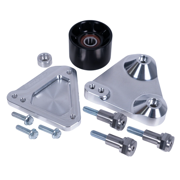 TooHighPsi SLAYER Belt Wrap Kit for Corvette Z06 LT1 LT4 supercharger pulley system, shown on engine components.