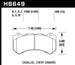Hawk Performance racing front brake pads for Cadillac CTS-V 08-12 and Jeep Grand Cherokee WK2 SRT8, high-performance brake pads.