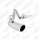 MBRP single side exit catback exhaust for 14 Chevy/GMC Silverado/Sierra 4.3L V6 and 5.3L V8, T409 stainless steel, side view