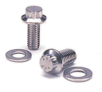 ARP LS1/LS2 water pump and thermostat housing SS hex bolt kit, automotive engine hardware with metal bolts and fittings.