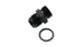 Vibrant -20AN flare to AN straight thread adapter fitting with O-ring, shown in close-up with detailed metal surface and threading.