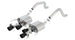 Borla axle back exhaust system for 2015+ Chevy Corvette C7 Z06 with black quad tips and NPP, featuring ATAK sound and without AFM