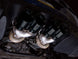 AWE Tuning C6 Chevrolet Corvette Z06/ZR1 touring edition axle-back exhaust with diamond black tips, showing polished metal and black tips