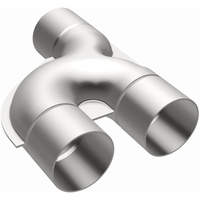 MagnaFlow Smooth Trans Y pipe, 2.50-inch stainless steel, 90-degree Y pipe for exhaust system, durable and high-performance.