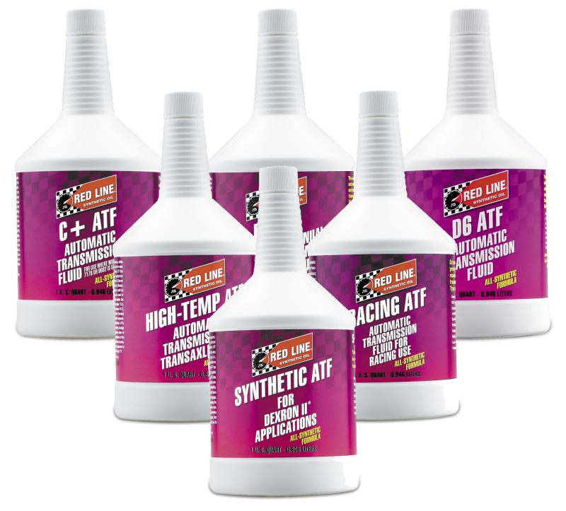 Red Line Lightweight Racing ATF gear oil in a quart container, suitable for high-performance automotive transmission systems.