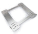 Pair of NRG seat brackets for 1999-2005 BMW E46, metal mounting frames for car seat installation, shown in the image.