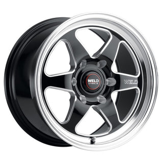 Weld S156 Ventura 17x10 cast drag wheel with gloss black finish, 6x139.7 bolt pattern, ET25 offset, 106.1mm center bore