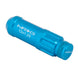 NRG 700 Series M12 x 1.25 steel lug nut set with dust cap covers, locks, and lock socket in blue for automotive wheels.