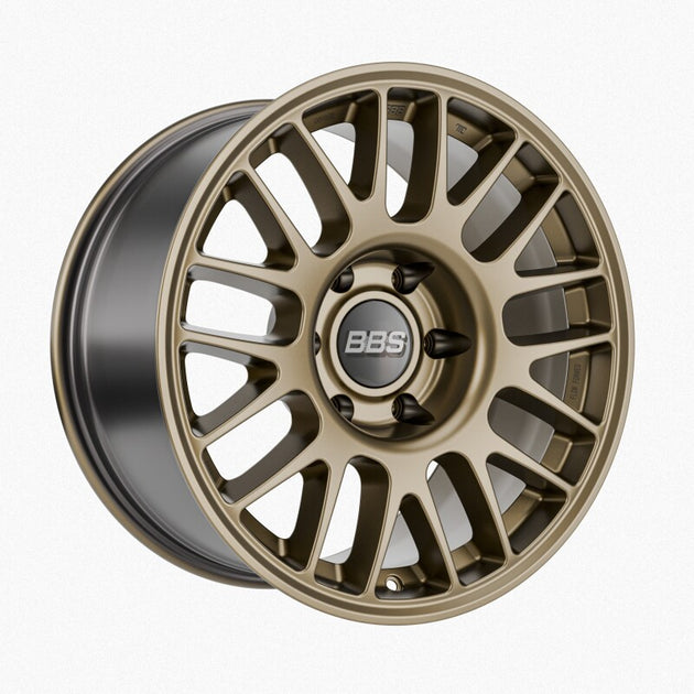 BBS TS-M 18-inch satin bronze cast wheel with 6x139.7 bolt pattern, 106.1mm center bore, and ET0 offset.
