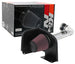 K&N Engineering high flow cold air intake kit for 2009-2010 Yukon, Sierra, Tahoe, Silverado, and Escalade vehicles, showing the intake components.