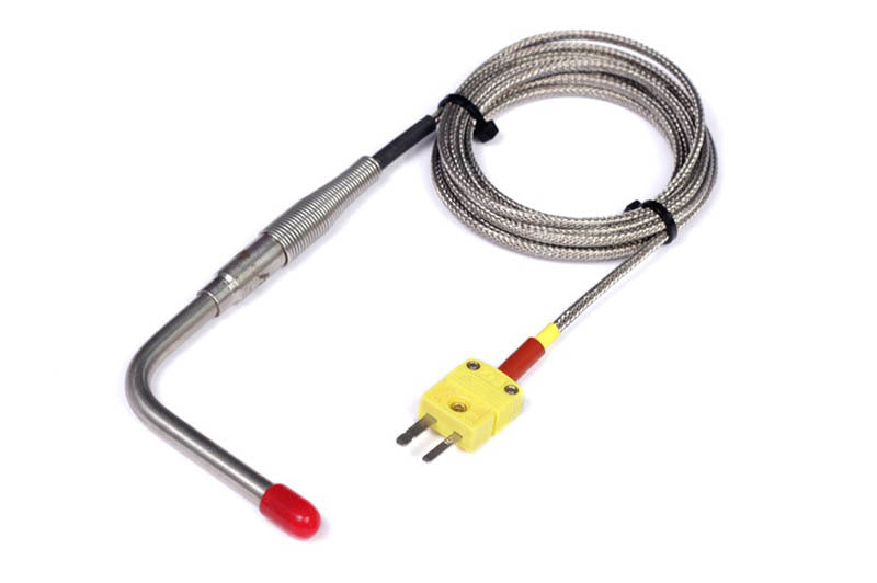 Haltech 1/4-inch open tip thermocouple, 55-1/2 inches long, used as programmer accessory for temperature measurement.