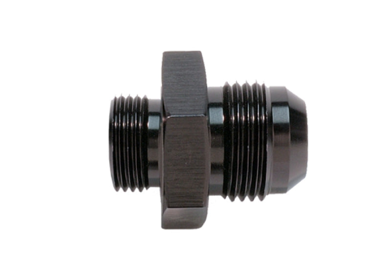 Aeromotive AN-8 to AN-10 flare union fitting for high-performance fuel and oil line connections.