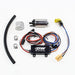DeatschWerks DW440 440lph brushless fuel pump with dual speed controller, showing the pump and control unit.