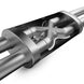MagnaFlow Mag SS muffler with 22x5x11-inch D/D design, stainless steel construction, shown from the side with inlet and outlet pipes