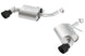 Borla axle back ceramic black ATAK exhaust system for 2016-2018 Chevrolet Camaro 3.6L RWD, showing the sleek exhaust tip and piping.