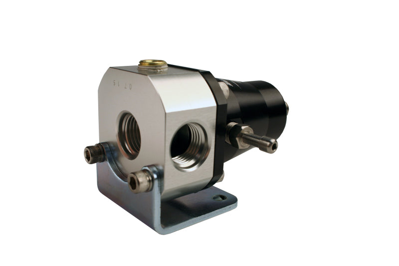 Aeromotive adjustable fuel pressure regulator with dual -6 inlets and single -6 return, designed for EFI bypass systems.