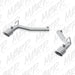 MBRP axle back muffler delete for 2010-2015 Chevrolet Camaro V6 3.6L, showcasing the stainless steel exhaust system components.