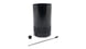 Vibrant medium 1.5L oil catch can reservoir with dipstick, designed for vehicle crankcase ventilation systems.