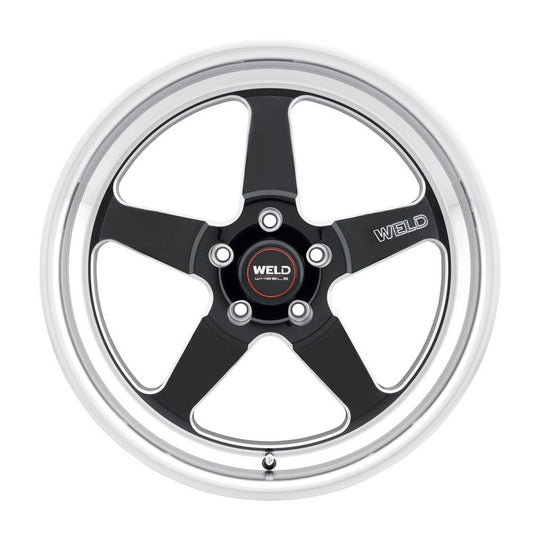 Weld S104 22x8.5 Ventura cast wheel in gloss black finish with 5x127 bolt pattern and 78.1mm bore diameter.