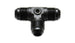 Vibrant -6AN to -6AN male tee adapter fitting with 1/8 inch NPT port, showcasing durable metal construction and precise threading.