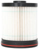 K&N universal replacement fuel filter with 40.016-inch length and 3.438-inch diameter, designed for automotive fuel systems.