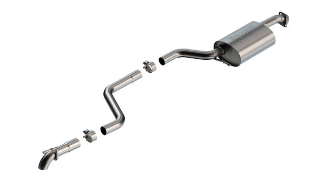 Borla axle back S-Type catback exhaust with turn down tip installed on a Suzuki Jimny 1.4L 4WD 2-door vehicle