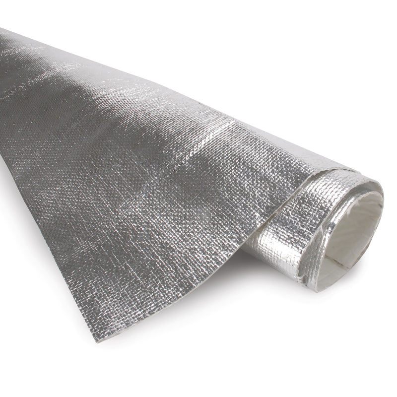 DEI 36x40 inch Mylar radiant glass fiber thermal wrap, heat-resistant DEI heat screen for automotive or industrial insulation.
