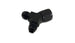 Vibrant aluminum -10AN female to dual -8AN male Y-adapter fitting with red and black anodized finish, for automotive fluid connections.
