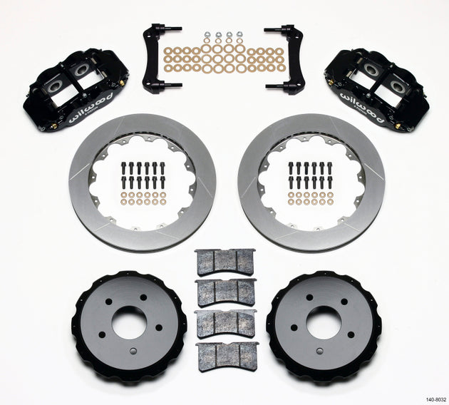 Wilwood Narrow Superlite 4R rear big brake kit with 12.88-inch rotors on a 97-04 Corvette C5/Z06, showing brake calipers and rotors.