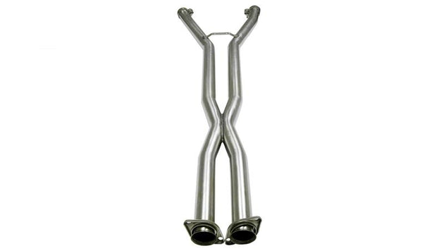 CORSA Performance X pipe exhaust for 2009-2013 Chevrolet Corvette C6 6.2L V8, showing the metal pipes and connection points.