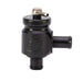 Turbosmart BOV Kompact Plumb Back 20mm blow off valve with black and silver finish, mounted on engine components.