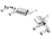 Borla axle back exhaust for 2016 Chevy Camaro SS 6.2L with dual NPP Atak quad RD RL tips, dual exit rear section.