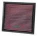 K&N Engineering drop-in replacement air filter for Isuzu D-Max 2.5L L4 diesel engine, high-performance automotive air filter