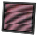 K&N Engineering drop-in replacement air filter for Isuzu D-Max 2.5L L4 diesel engine, high-performance automotive air filter
