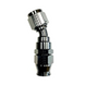 Fragola -6AN Real Street 30 Degree Black Hose End fitting for PTFE hoses, showcasing durable metal construction and precise angle.