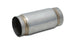 Vibrant SS Race Muffler with 4-inch inlet and outlet, 5-inch length, stainless steel construction, designed for high-performance exhaust systems.